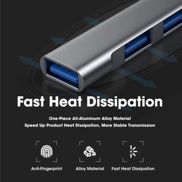 Adaptateur multi-répartiteur USB C, HUB 3.0, Type C