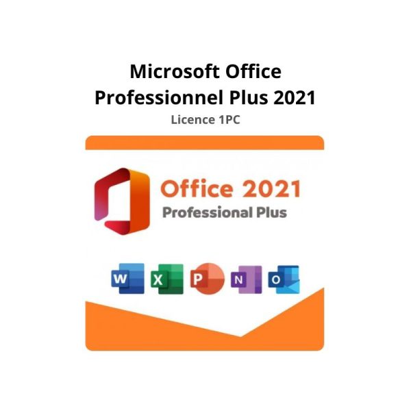 Microsoft Office Professionnel Plus 2021-1pc
